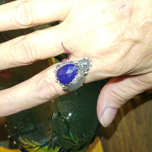 New Sterling silver Lapis Lazuli Ring Size 8.5 💍 - Picture 6 of 8